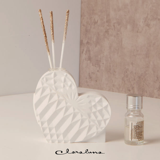 Vaso bianco con pampas - Bomboniere Claraluna