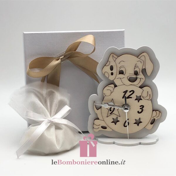 Orologio in legno con cagnolino Mariella martini MM4061