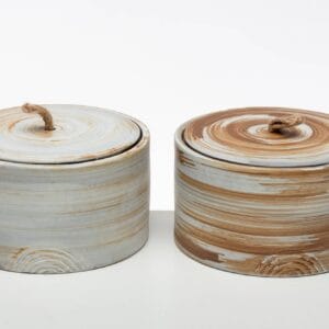 Scatola ceramica con candela Cuorematto D6866