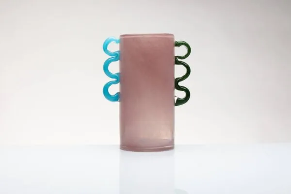 Vaso in vetro Cuorematto D6887