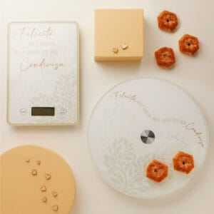 Vassoio Girevole Decoro Cuore Verde Claraluna 25022V