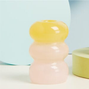 candelabro-grande-rosa-giallo-claraluna-25166 candelabro grande rosa e giallo Claraluna 25166