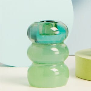 candelabro-vetro-verde-claraluna-25168 Candelabro in vetro verde Claraluna 25168