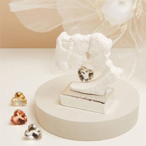 Coppia innamorati su base silver Claraluna 25186