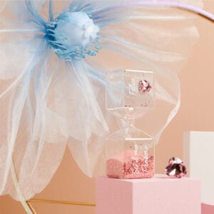 Clessidra con cuore rosa Claraluna 25212C