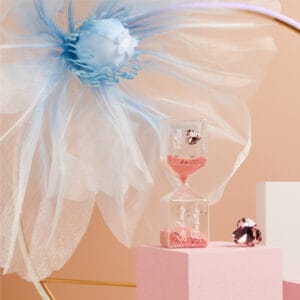 Clessidra cuore rosa Claraluna 25215C