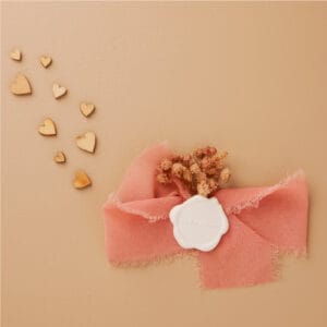 Applicazione in chiffon rosa Claraluna 25233