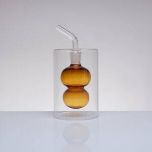 Oliera in vetro 100ml Cuorematto D9063