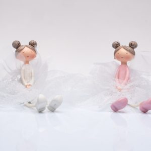 Ballerina seduta in resina e tulle Emmebi B9475