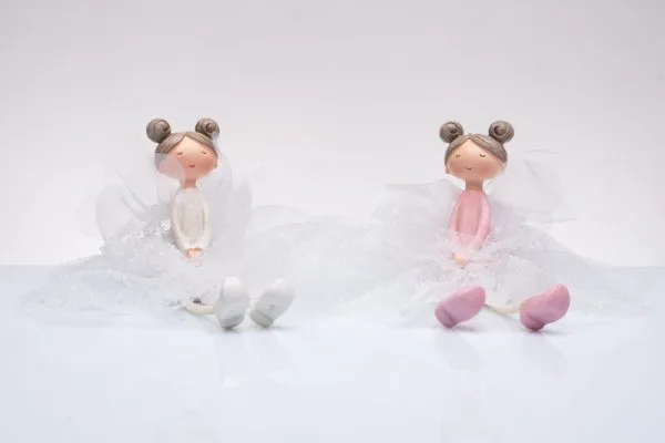 Ballerina seduta in resina e tulle Emmebi B9475