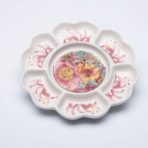 Antipastiera 6 posti in porcellana Morena Design D8682