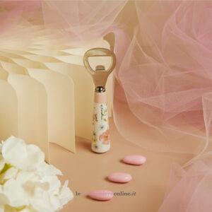 Apribottiglie decoro floreale rosa Claraluna 26021