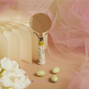 Tagliapizza decoro floreale verde Claraluna 26022