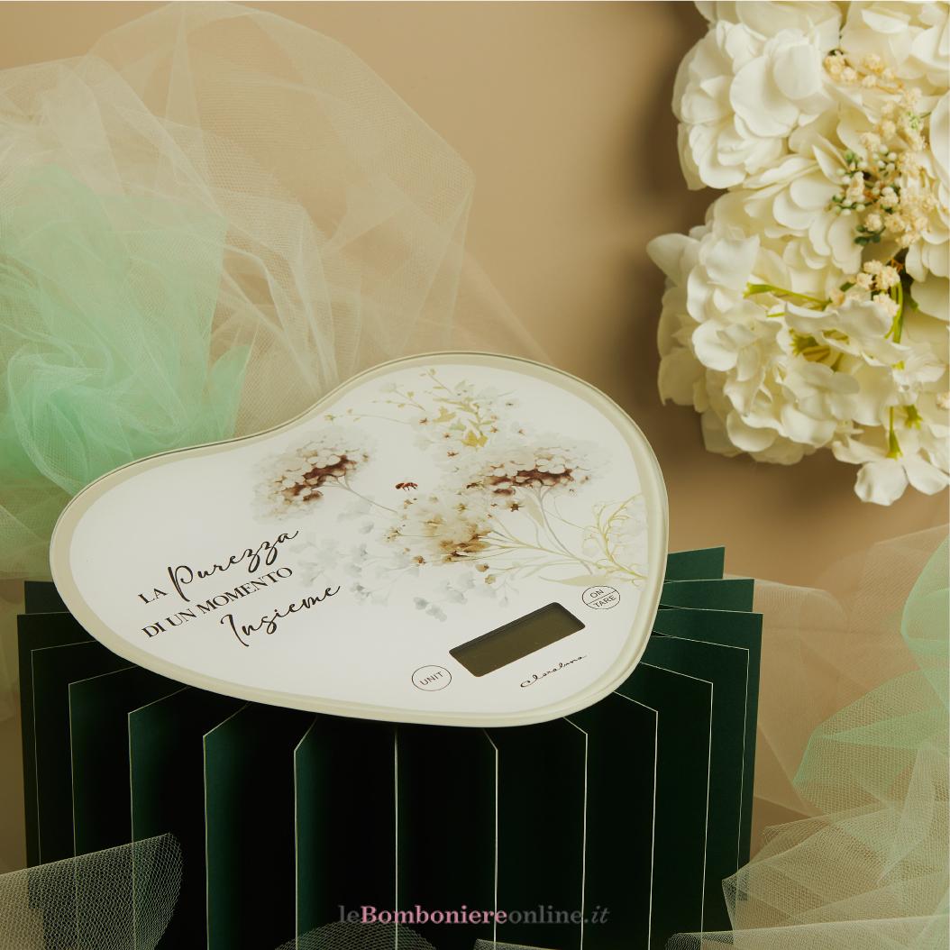 bilancia-cuore-decoro-floreale-verde-claraluna-26031 Bilancia cuore decoro floreale verde Claraluna 26031