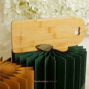Tagliere bamboo con coltellino Claraluna 26056
