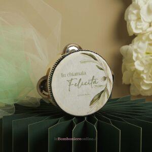 Tamburello decoro ulivo Claraluna 26075