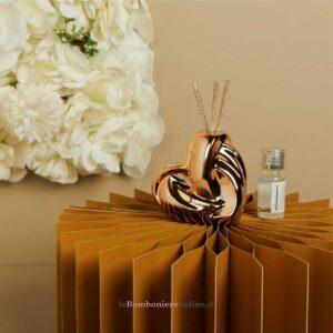 Diffusore cuore oro rosa Claraluna 26131