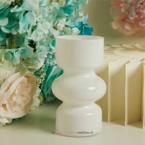 Vaso in vetro bianco Claraluna 26236