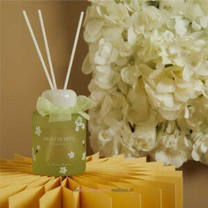 Diffusore verde decoro fiori con essenza 120 ML Clarluna 26247