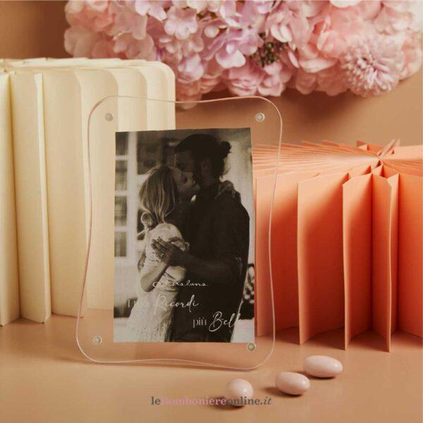 Portafoto ondulato bianco Claraluna 26313