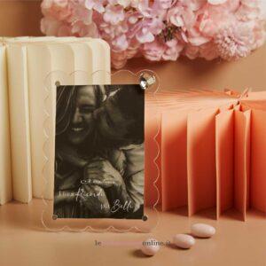 Portafoto nuvoletta bianco con cuore Claraluna 26316