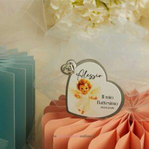 Icona cuore Battesimo Claraluna 26324M