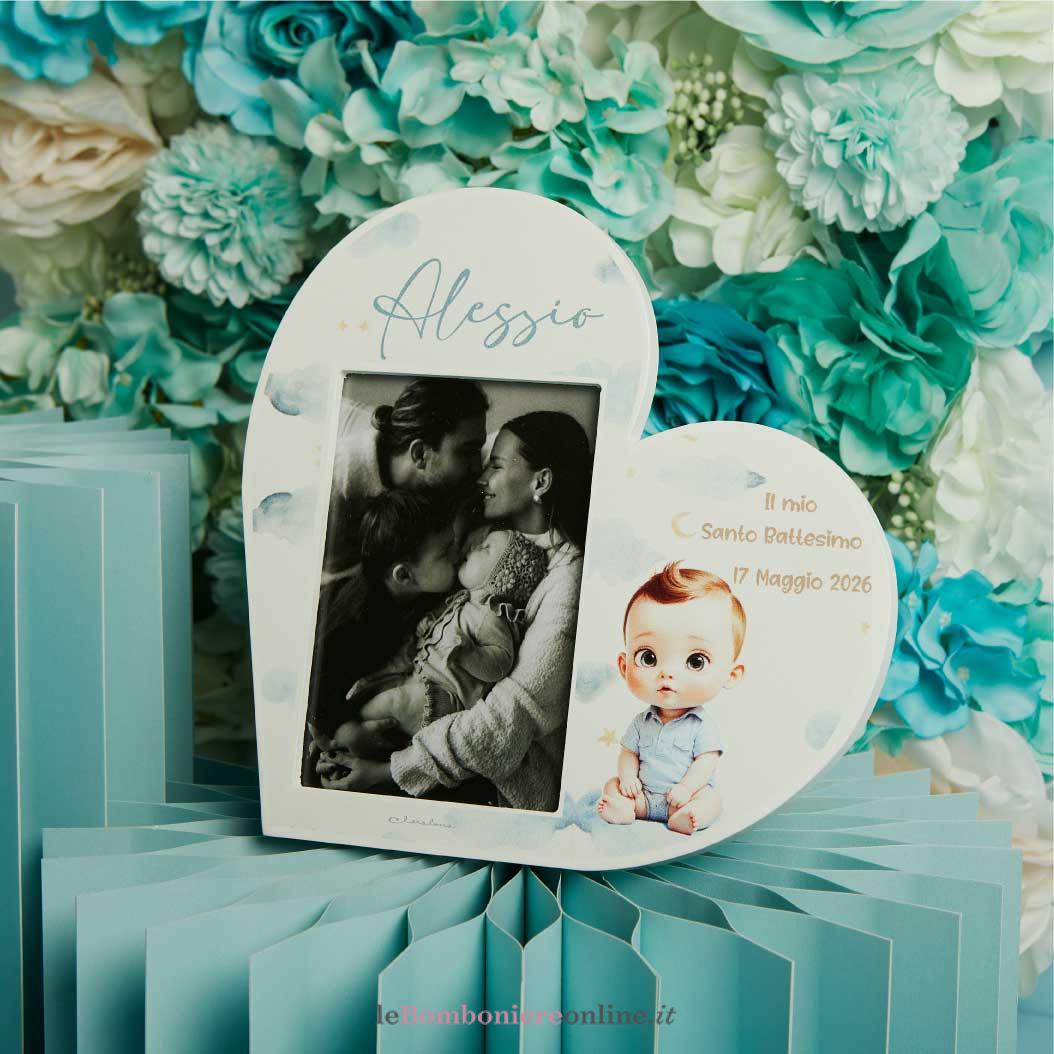 portafoto-cuore-battesimo-maschio-claraluna-26341 Portafoto cuore Battesimo maschio Claraluna 26341