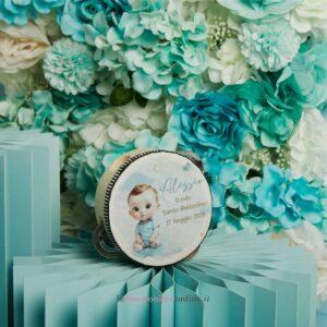 Tamburello Battesimo maschio Claraluna 26345