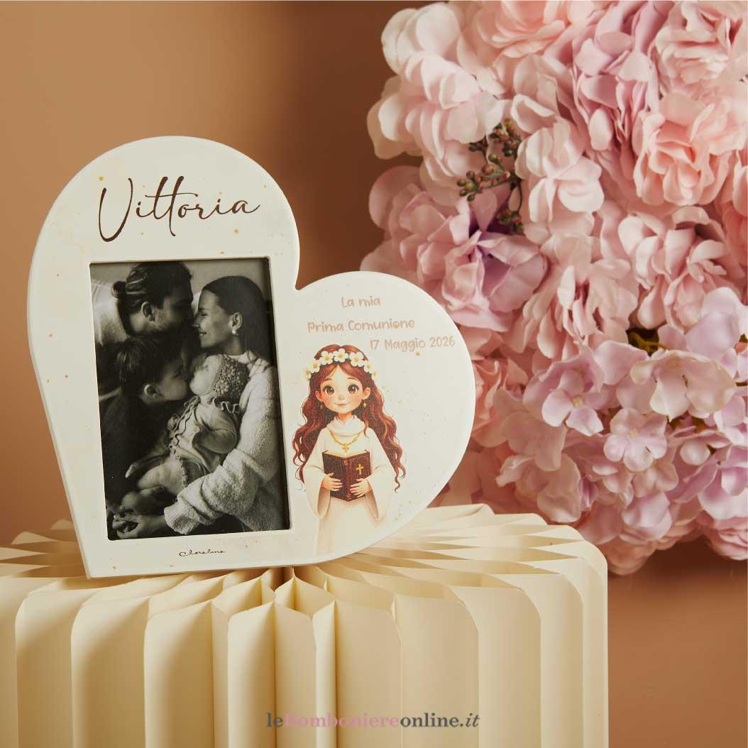 porta-foto-cuore-comunione-femmina-claraluna-26371 Porta foto cuore Comunione femmina Claraluna 26371