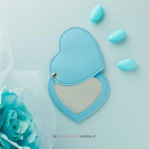 Specchietto cuore azzurro Claraluna 26403