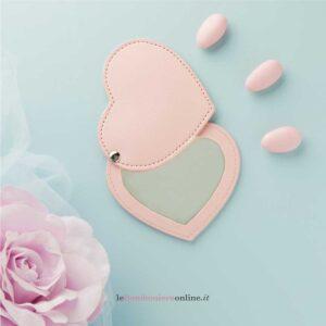 Specchietto cuore rosa Claraluna 26409