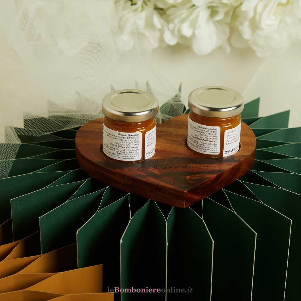 vassoio-cuore-acacia-marmellate-claraluna-26504 Vassoio cuore in acacia con marmellate Claraluna 26504