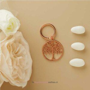 Portachiavi albero della vita oro rosa Claraluna 26701