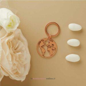 Portachiavi mondo oro rosa Claraluna 26704