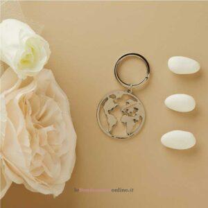 Portachiavi mondo silver Claraluna 26705