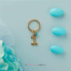 Portachiavi oro nr.1 maschio Claraluna 26710