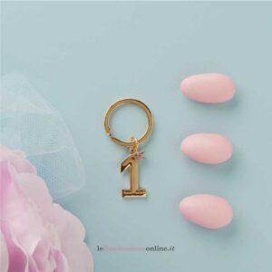 Portachiavi oro nr.1 femmina Claraluna 26712