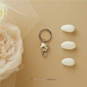 Portachiavi silver mongolfiera Claraluna 26741