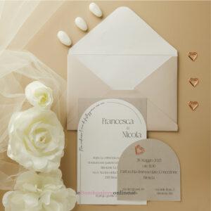 Partecipazione Claraluna PP2026BEIGE