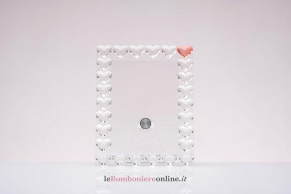 Portafoto cuori in cristallo Morena Design D8706