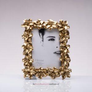 Portafoto giglio oro Morena Design D8732