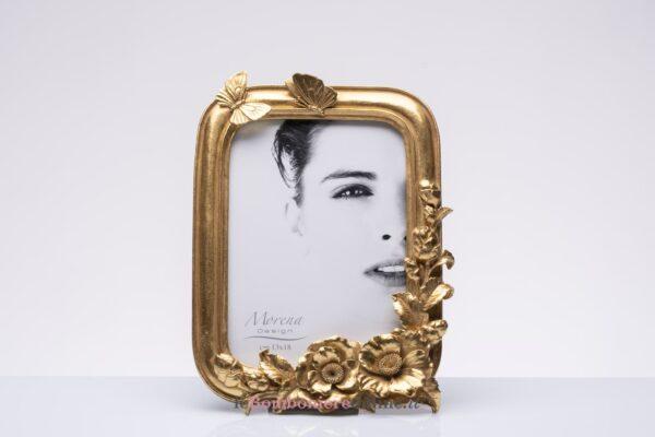 Portafoto oro con rose Morena Design D8736