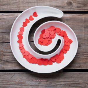 Antipastiera spirale in porcellana Morena Design D8758