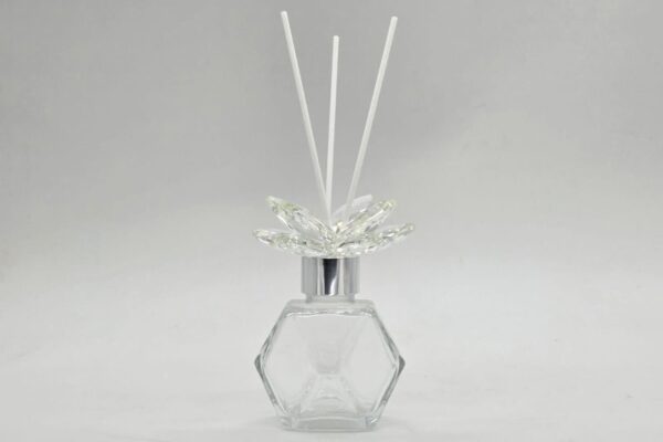Profumatore in cristallo con fiore Morena Design D8772