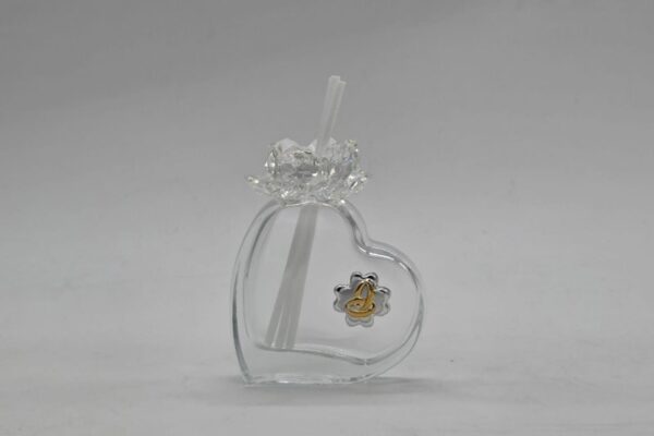 Profumatore in cristallo con applicazione nozze Morena Design D8778