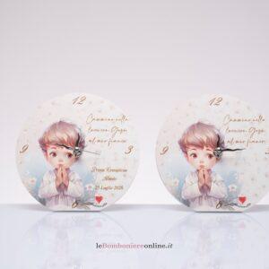 Orologio con bambino Prima Comunione Cuorematto D9191