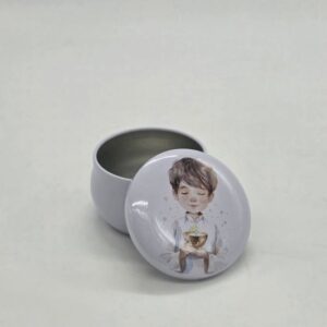 Scatolina latta Comunione maschio Cuorematto D9227