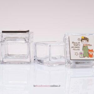 Scatolina in vetro con Piccolo Principe D9241