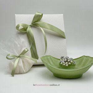 Ciotola in vetro con applicazione Mariella Martini CR6061/VS