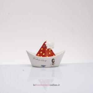 Barchetta in porcellana con led Cuorematto DC031